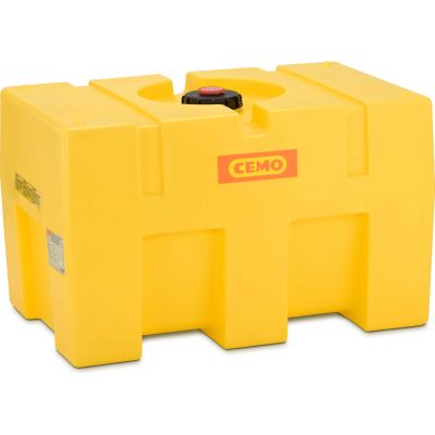 Depósito de PE, forma de cajón, amarillo, 450 l