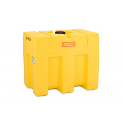 Depósito de PE, forma de cajón, amarillo, 600 l